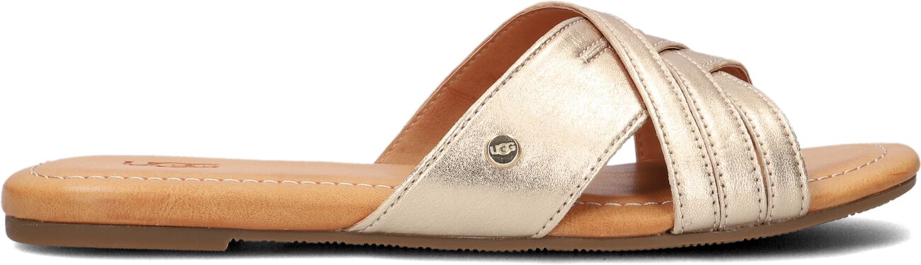 UGG Slippers
Dames W Kenleigh Slide, Maat: 41, Materiaal: Leer, Kleur: Goud