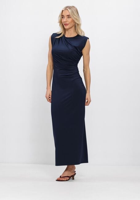 Donkerblauwe ROSEMUNDE Maxi jurk BILLIE SL LONG DRAPE DRESS - large