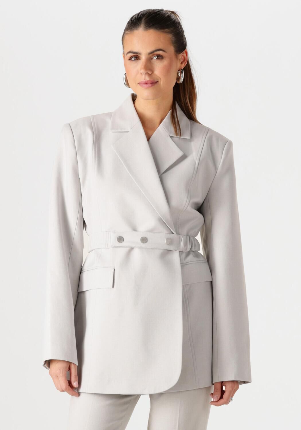 Gestuz Blazer Dames Dagnygz Blazer, Maat: 36, Kleur: Lichtgrijs afbeelding 1
