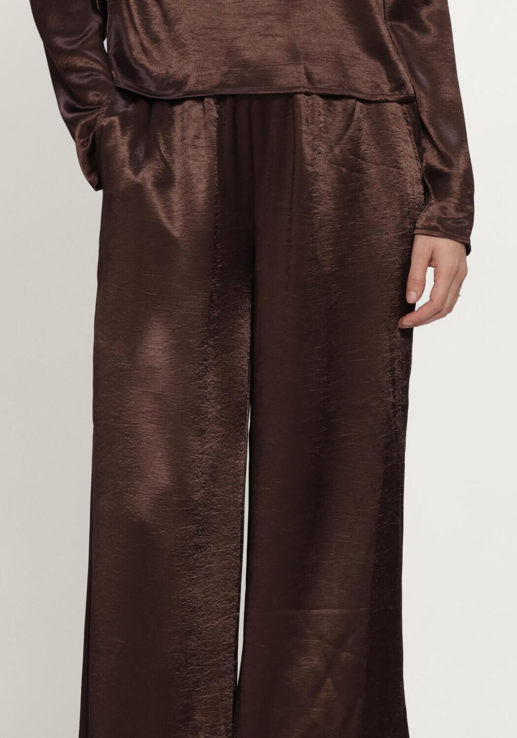 Bruine AMAYA AMSTERDAM Wijde broek SYLVIE PANTS - large