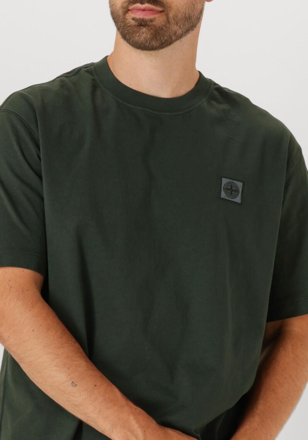 Groene STONE ISLAND T-shirt SS T SHIRT - large