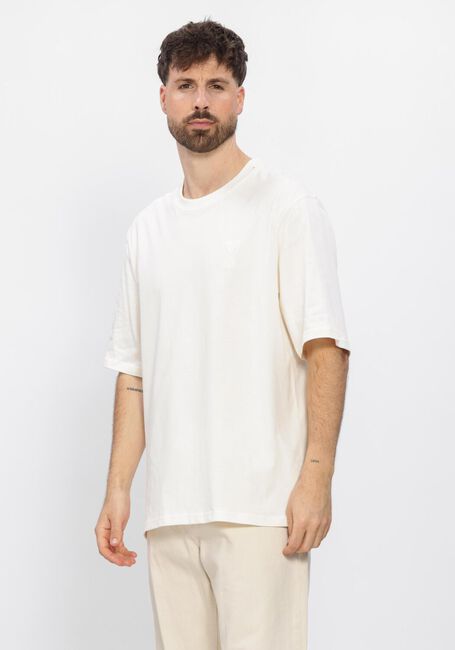 Ecru AMI PARIS T-shirt QUOTA -BIG ADC EMBOSSED TSHIRT - large