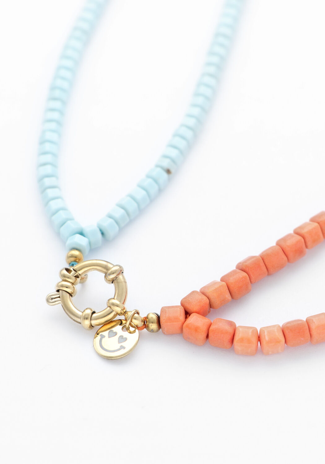 Blauwe BONNIE STUDIOS Kettingen DOUBLE BLUE NECKLACE - large