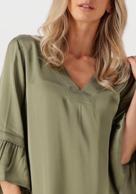 Olijf NEMA Maxi jurk N141 - large