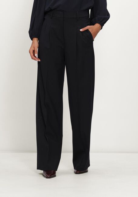 Donkerblauwe LUISA CERANO Wijde broek WIDELEG-PANTS AUS WOLL-MIX - large