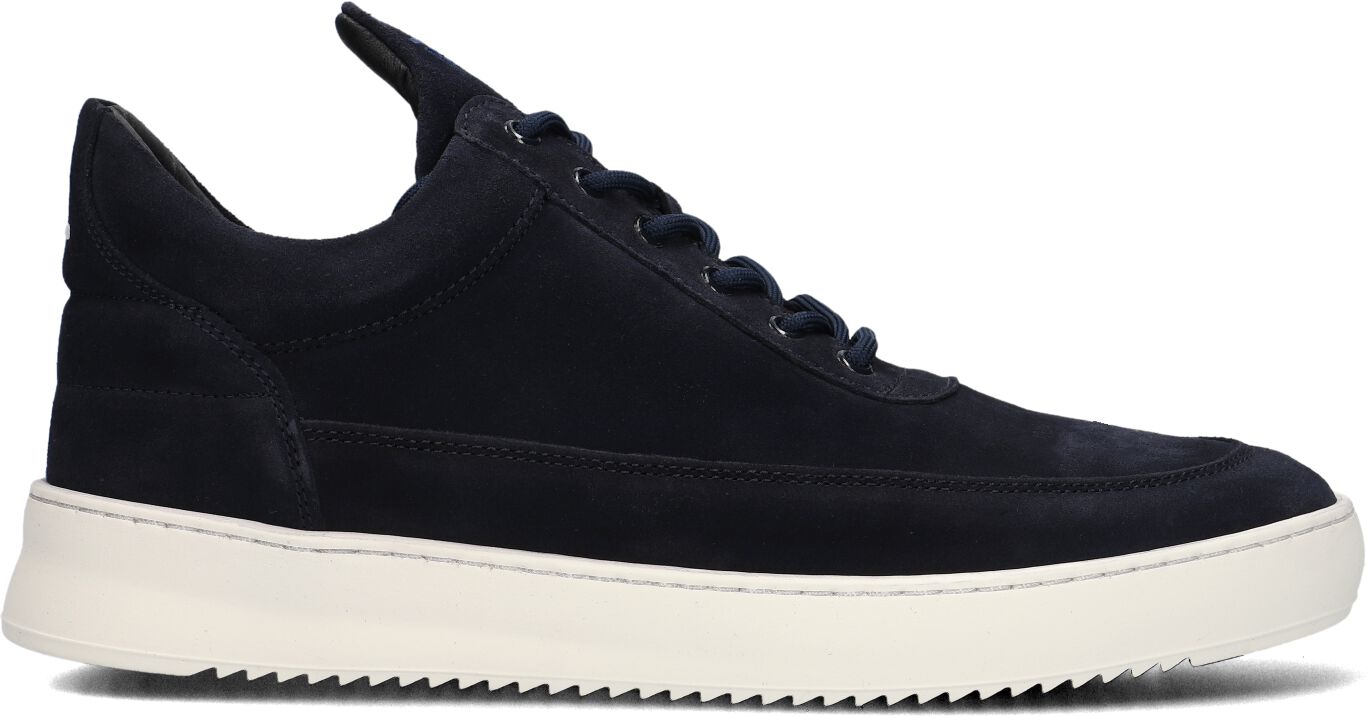 Filling Pieces Lage Sneakers Heren Low Top Org Sue, Maat: 44, Materiaal: Suède, Kleur: Blauw