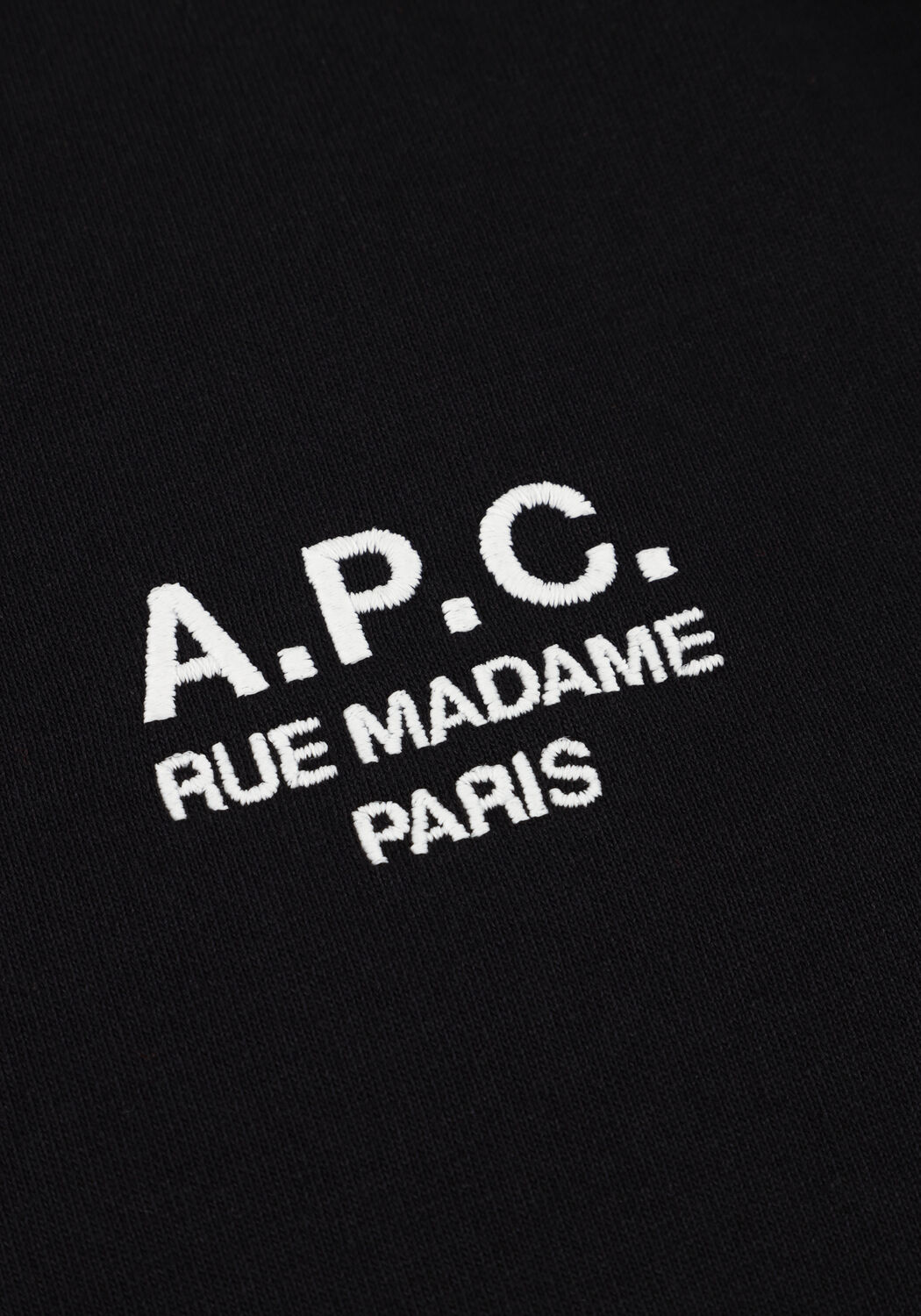 Zwarte APC T-shirt T-SHIRT STANDARD RUE MADAME GOTS H - large