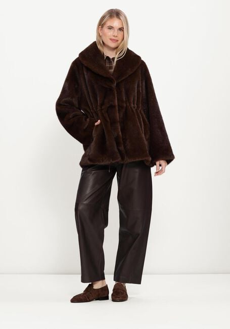 Bruine IBANA Faux fur jas CYREN - large