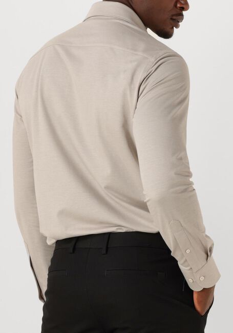 Beige PROFUOMO Klassiek overhemd SHIRT X-CUTAWAY JAPANESE KNITTED - large