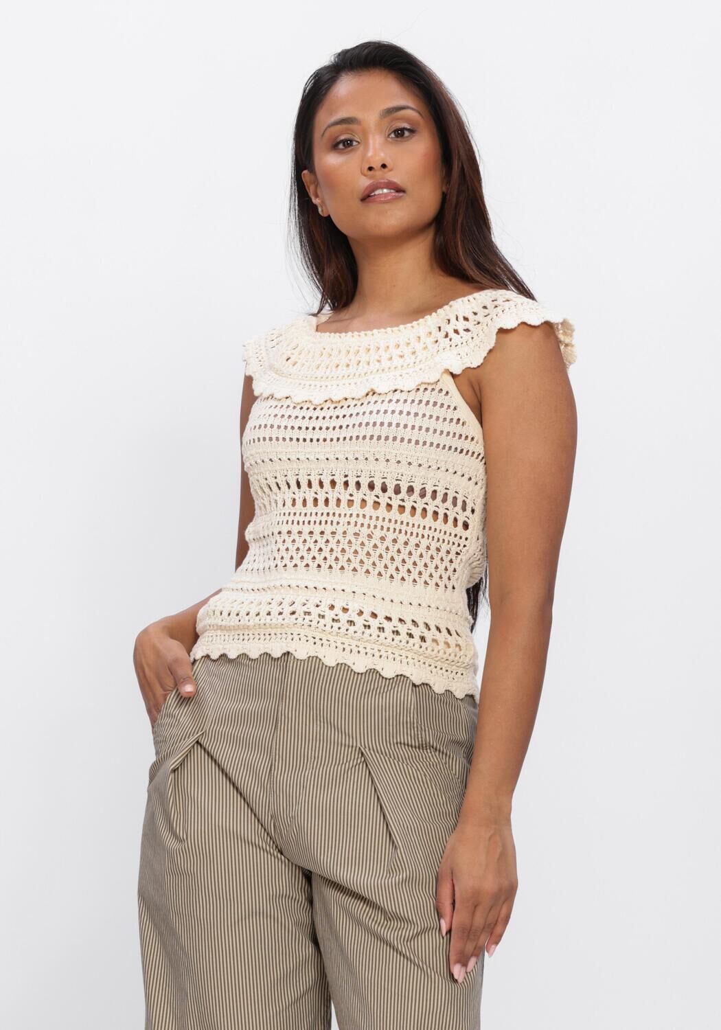 Ecru ISABEL MARANT Tops & T-shirts ZAELLE-GE - large