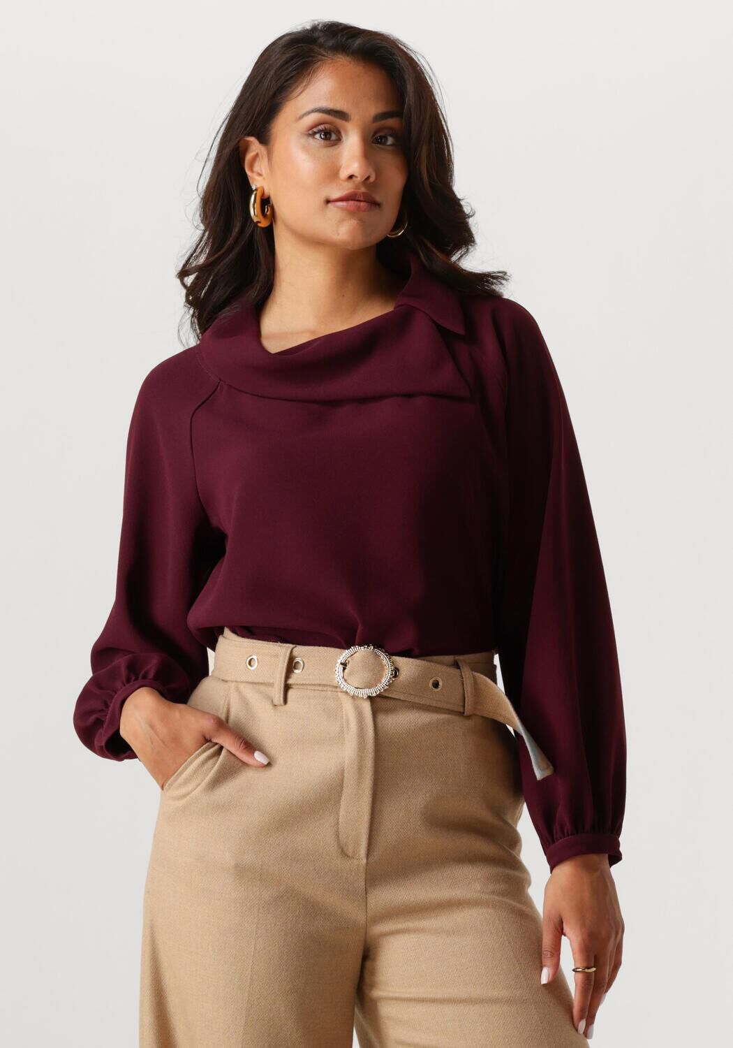 Caroline Biss Blouse Dames 4674, Maat: 36, Kleur: Bordeaux afbeelding 1