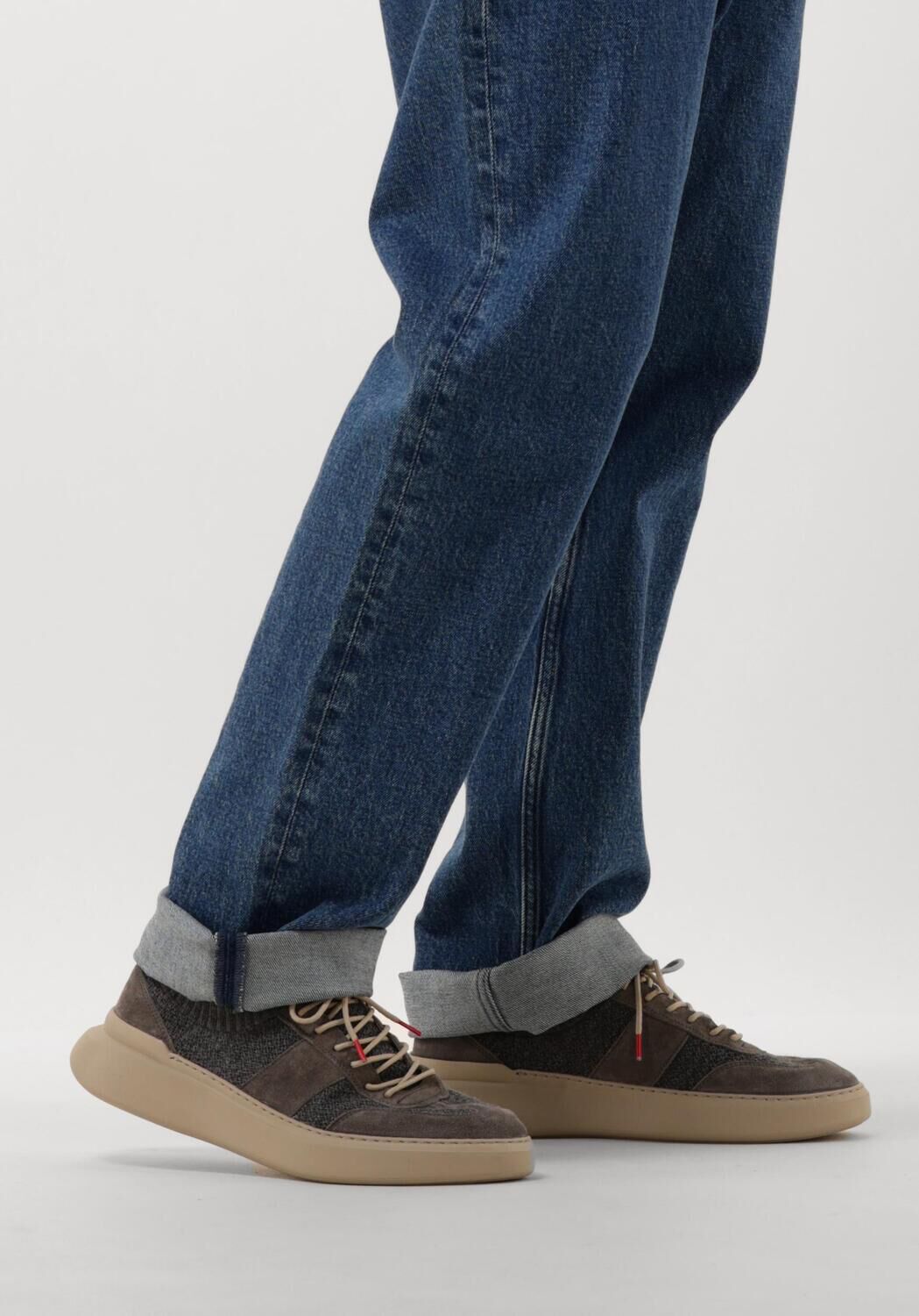 Grijze NOKWOL Lage sneakers RONDA KNIT - large