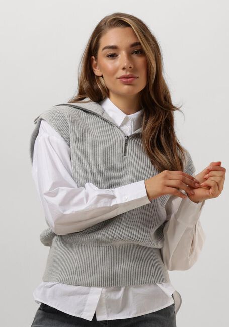 Grijze PENN & INK Spencer 283 JUMPER - large