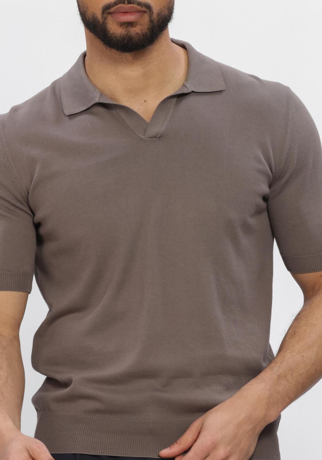 Bruine GRAN SASSO Polo TENNIS S/SLV SKIPPER - large