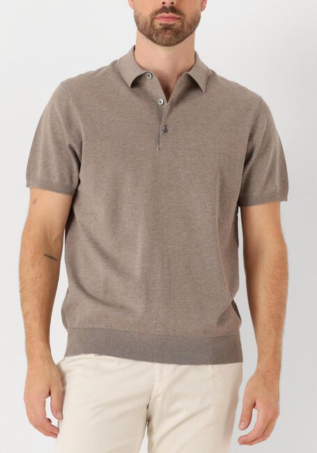Beige PROFUOMO Polo POLO SHORT SLEEVE - large