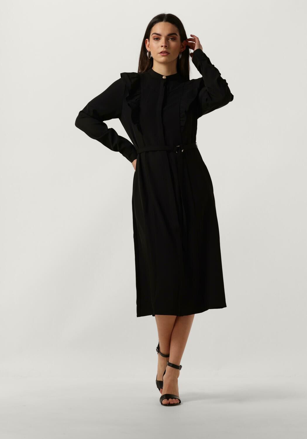 Bruuns Bazaar Midi Jurk Dames Ratuma Nynna Dress, Maat: 34, Kleur: Zwart