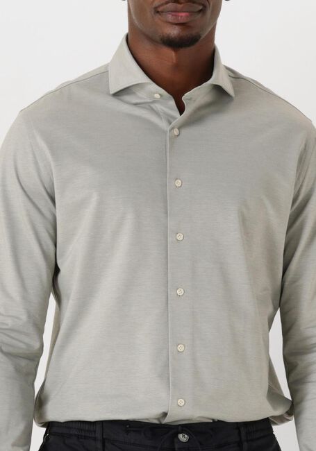 Grijze PROFUOMO Klassiek overhemd SHIRT X-CUTAWAY JAPANESE KNITTED - large