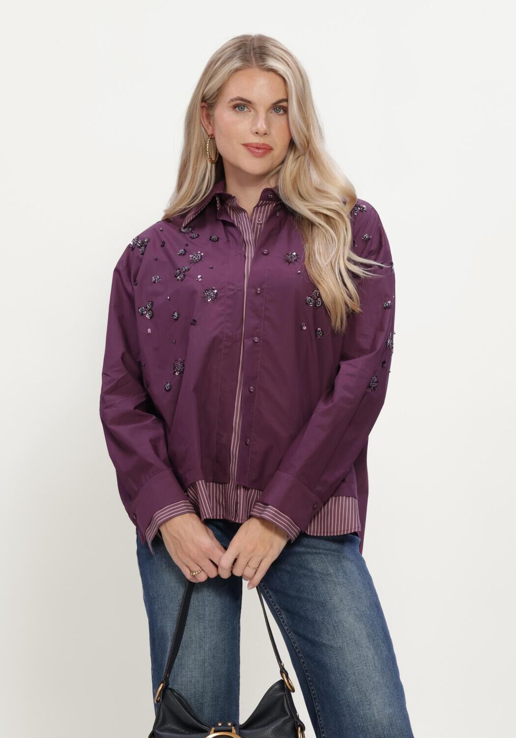 Paarse CAROLINE BISS Blouses 4627 - large