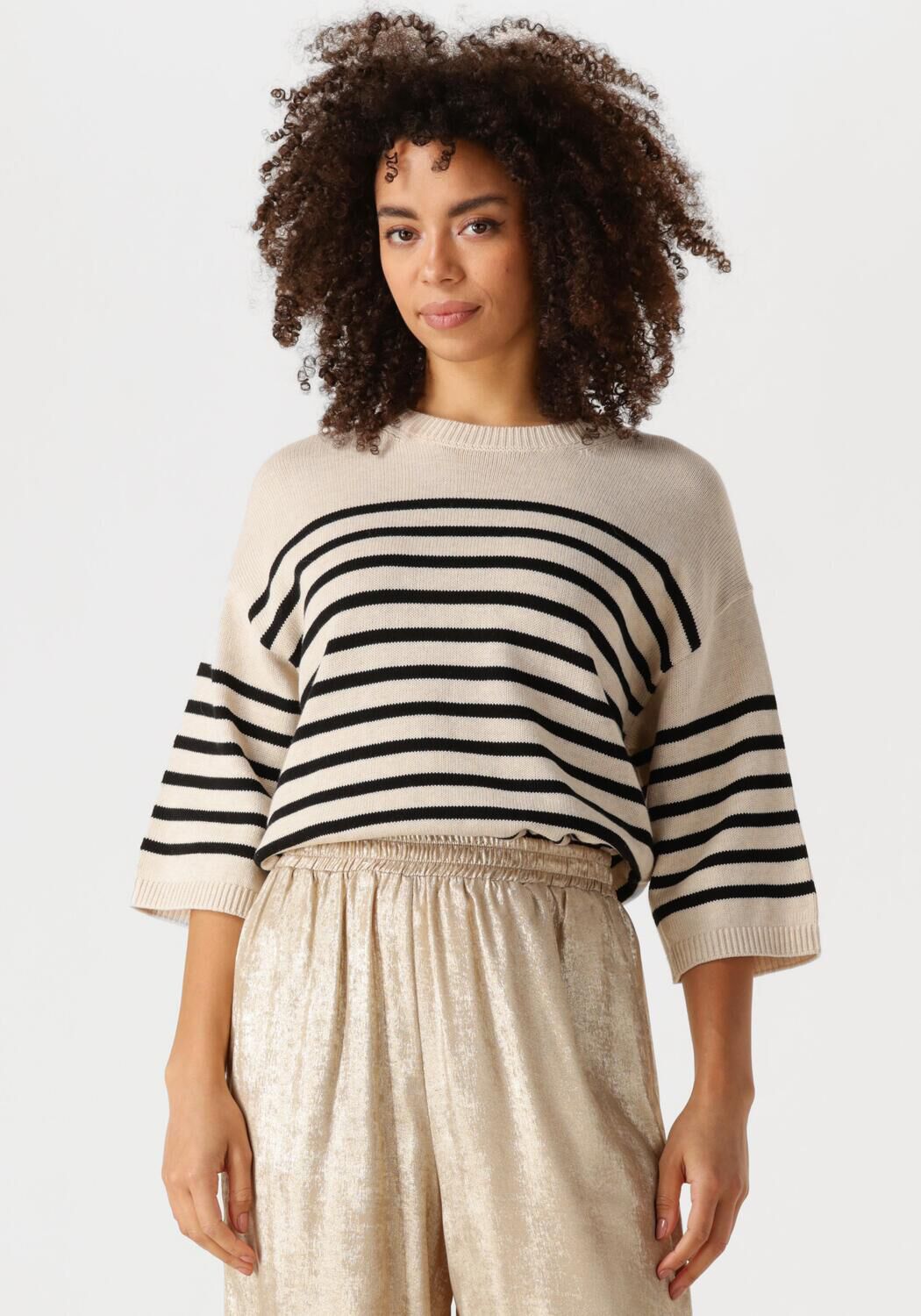Knit-ted Trui Dames Nanda, Maat: L, Kleur: Zwart afbeelding