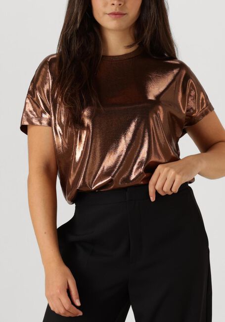 Bronzen MOS MOSH T-shirt NIVOLA O-NECK METALLIC TEE - large