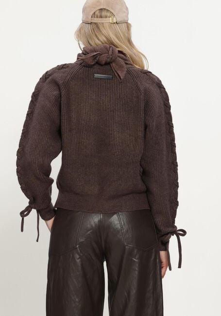 Bruine HAUTE L'AMITI&Eacute; Truien/vesten DUKE TIE KNIT - large