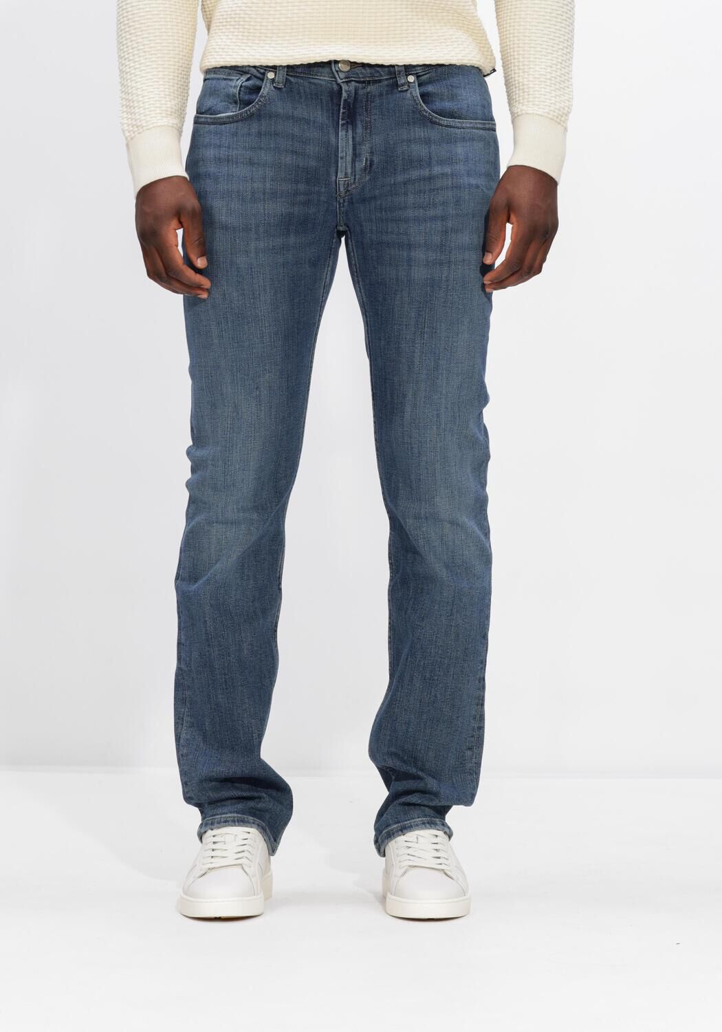7 for all Mankind Slim Fit Jeans Heren Straight, Maat: 36, Kleur: Blauw afbeelding 1