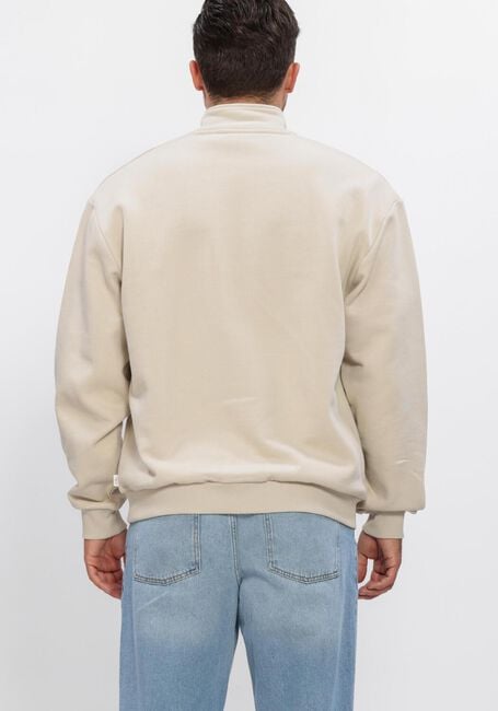 Beige LES DEUX Sweater CREW HALF-ZIP SWEATSHIRT - large