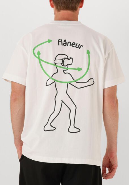 Witte FLANEUR T-shirt VISION GRAPHIC T SHIRT - large