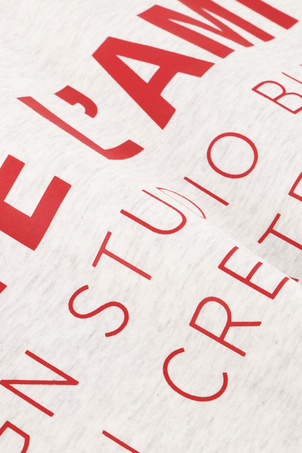 Grijze HAUTE L'AMITI&Eacute; Trui STUDIO LOGO SWEAT - large