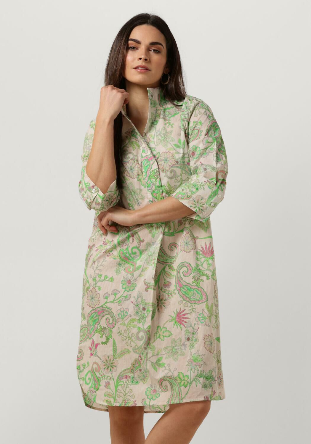 Dea Kudibal Mini Jurk Dames Kamille, Maat: L, Kleur: Groen