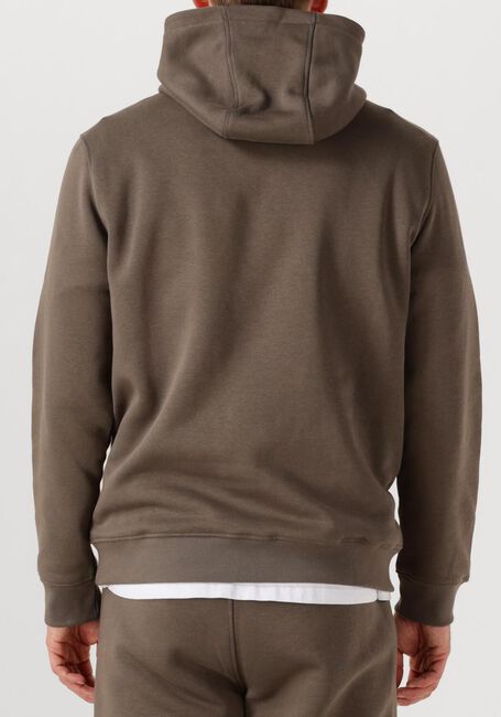 Taupe GENTI Trui BASIC LOGO HOODIE - large