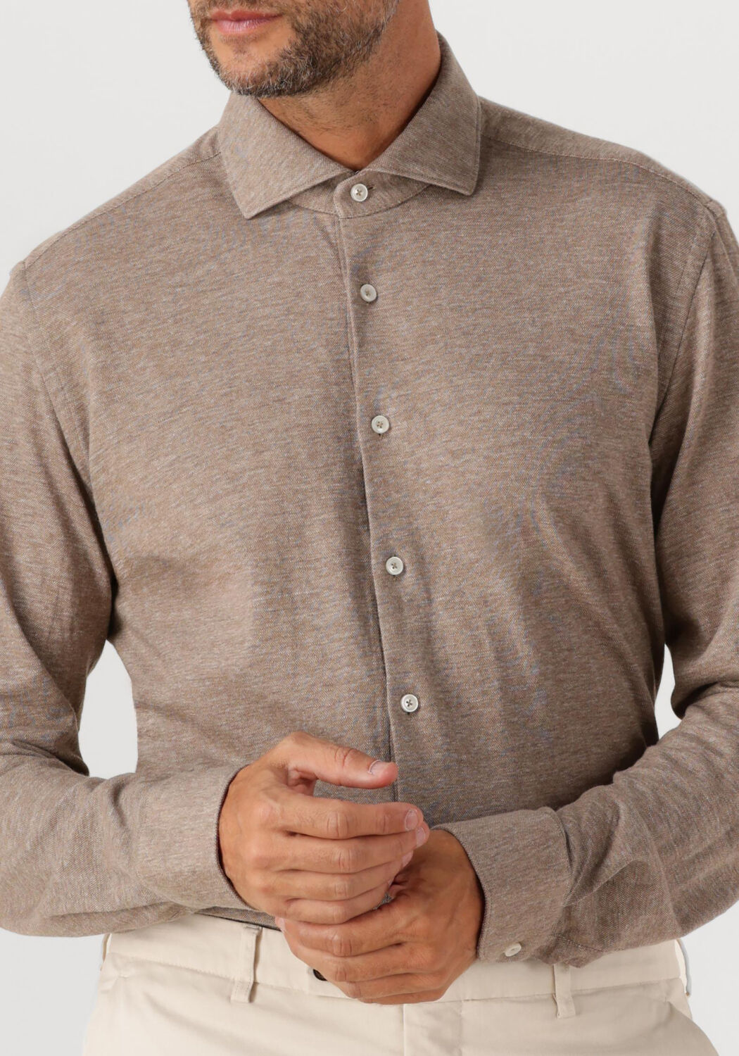 Taupe XACUS Casual overhemd 91472 J752ML - large
