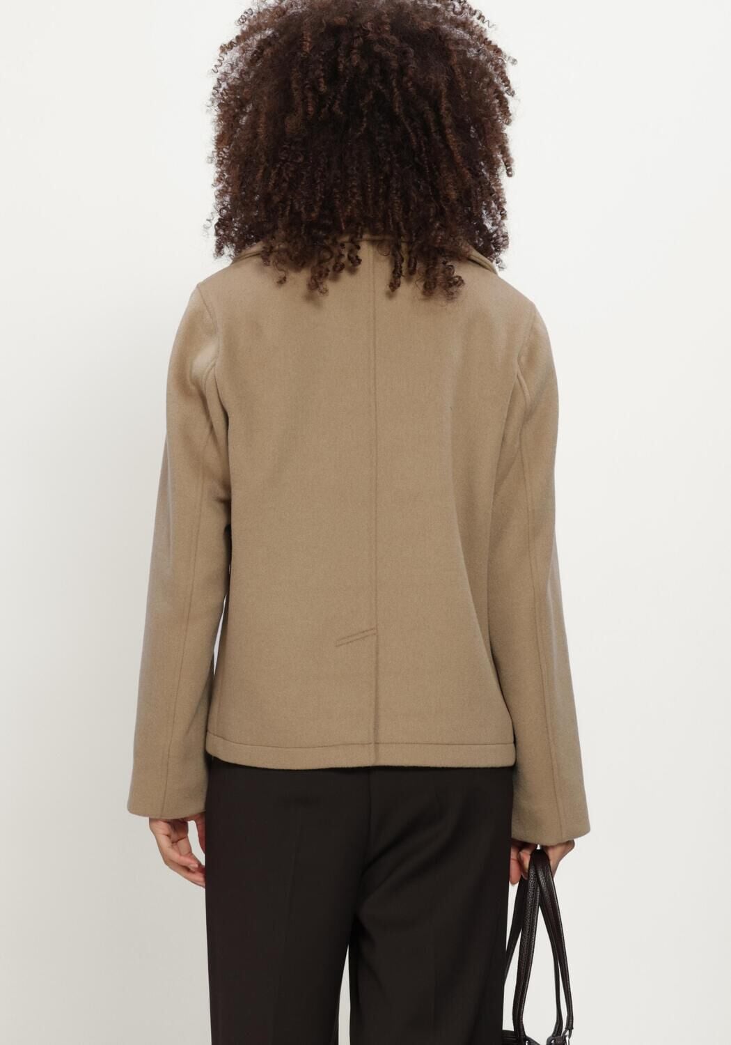 Camel WOOLRICH Mantel MELTON WOOL 2IN1 PEACOAT - large