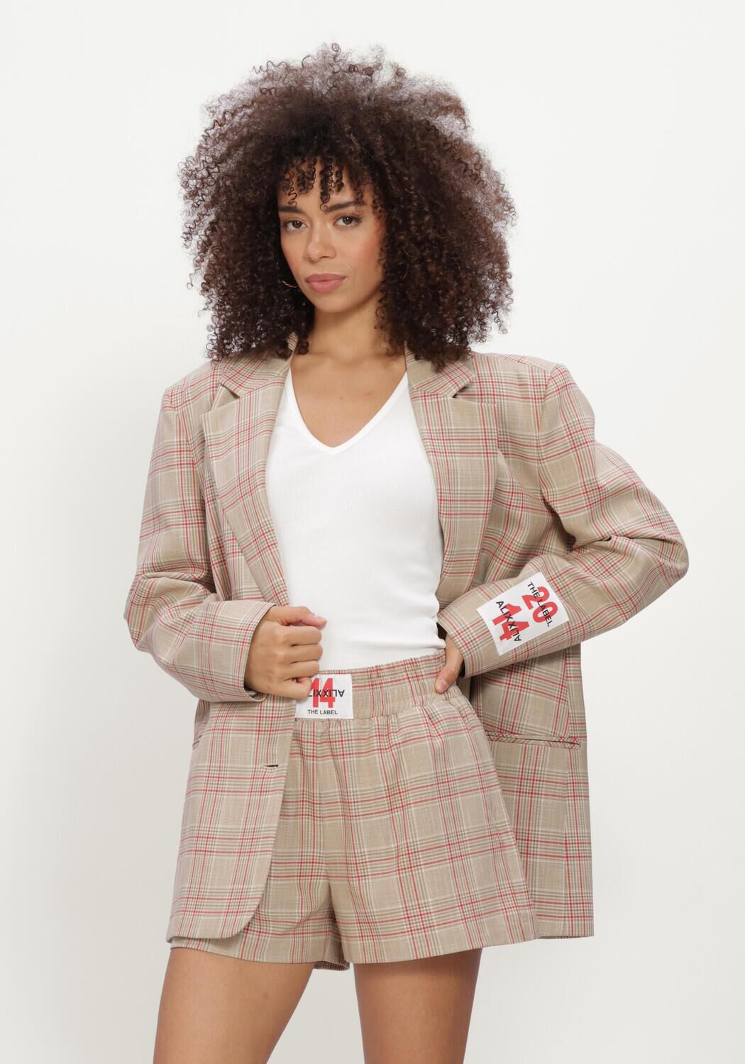 Alix The Label Alix the Label Blazer Dames Ladies Woven Oversized Check Blazer