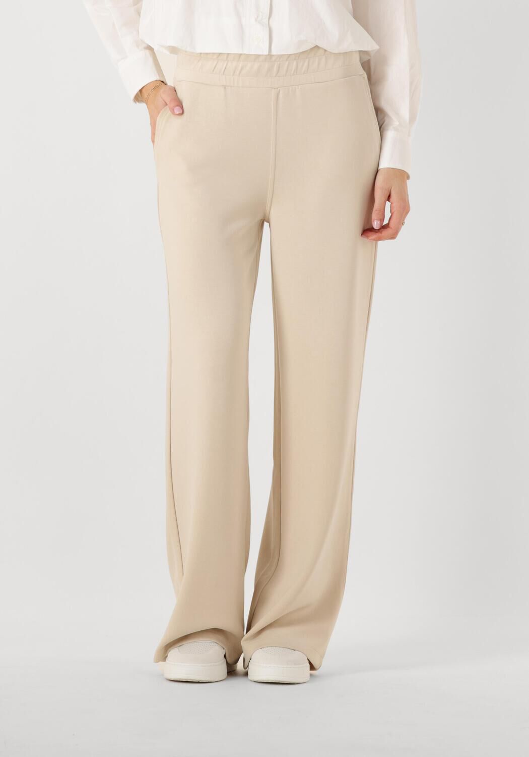 Moscow Wijde Broek Dames 66-02-noelle, Maat: S, Kleur: Beige afbeelding
