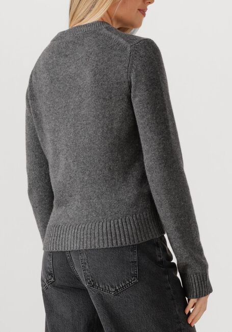 Donkergrijze GANNI Vest CORE FUTURE WOOL MIX CARDIGAN - large