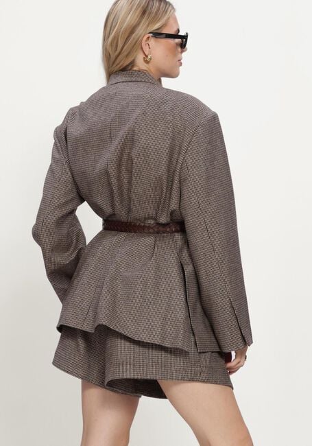 Bruine RHUNE Blazers A-SHAPE ANOUK BLAZER PIED DE COQ - large