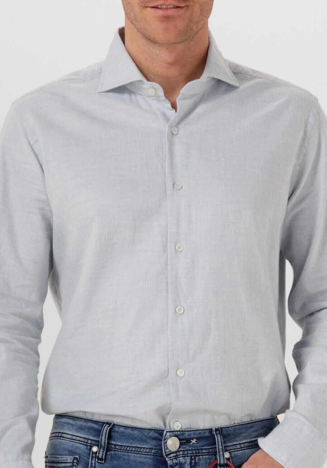 Lichtblauwe XACUS Casual overhemd 91175 721ML - large