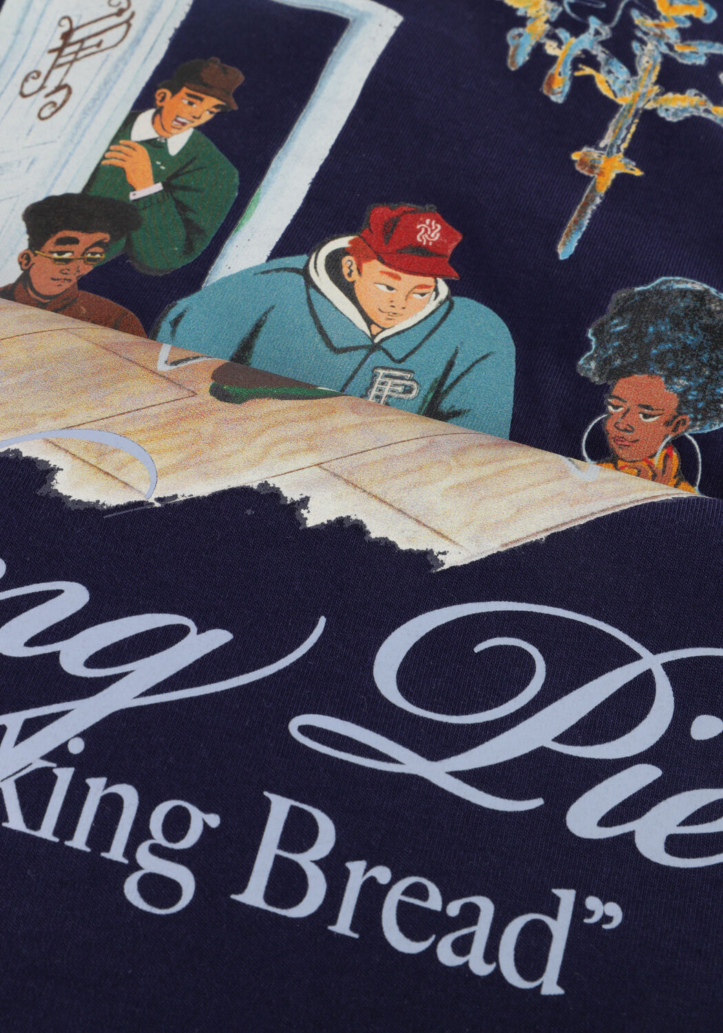 Donkerblauwe FILLING PIECES T-shirt T-SHIRT SUPPER - large