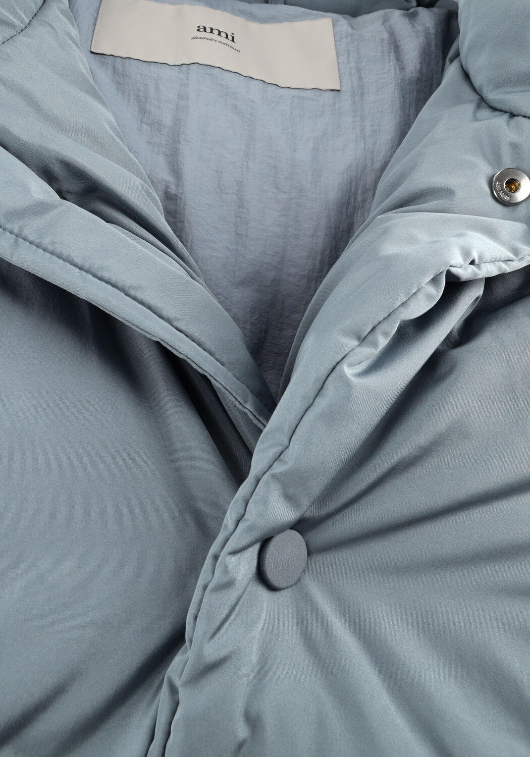 Lichtblauwe AMI PARIS Gewatteerde jas DOUDOUNE ADC - large