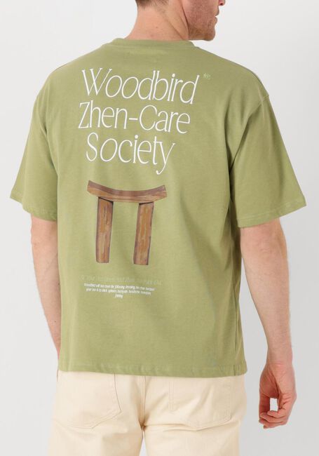 Groene WOODBIRD T-shirt WBBAINE ZHEN TEE - large