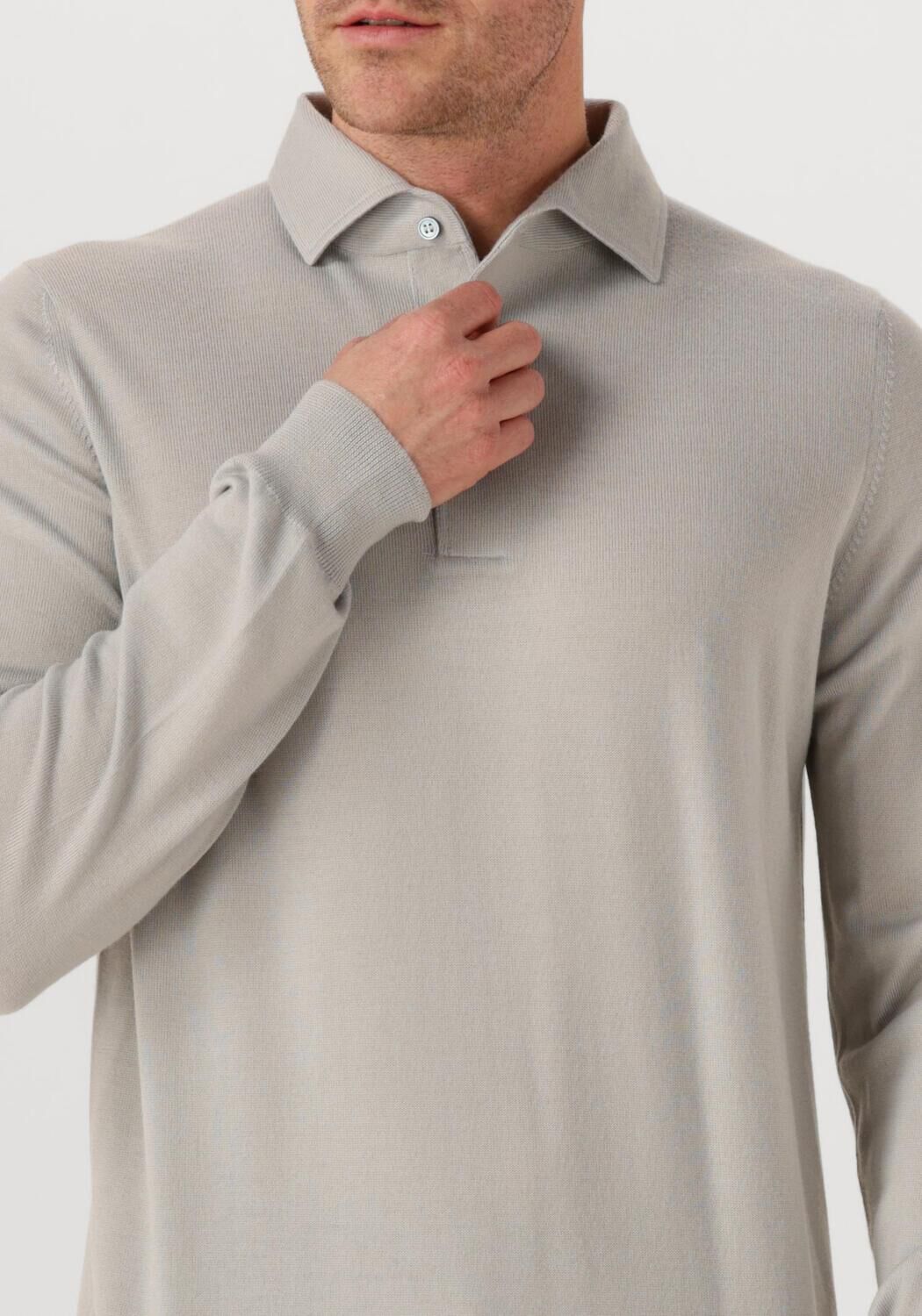 Lichtgrijze GRAN SASSO Polo POLO L SLV - large