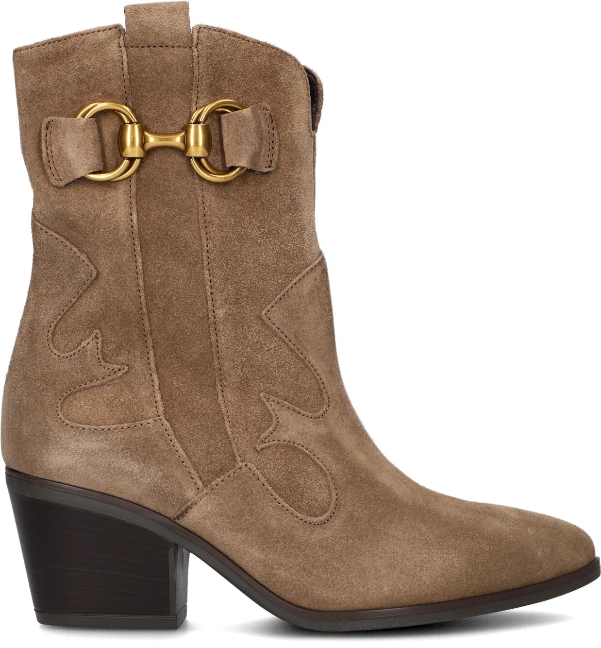 Gabor Cowboylaarzen Dames 694, Maat: 39, Materiaal: Suède, Kleur: Taupe