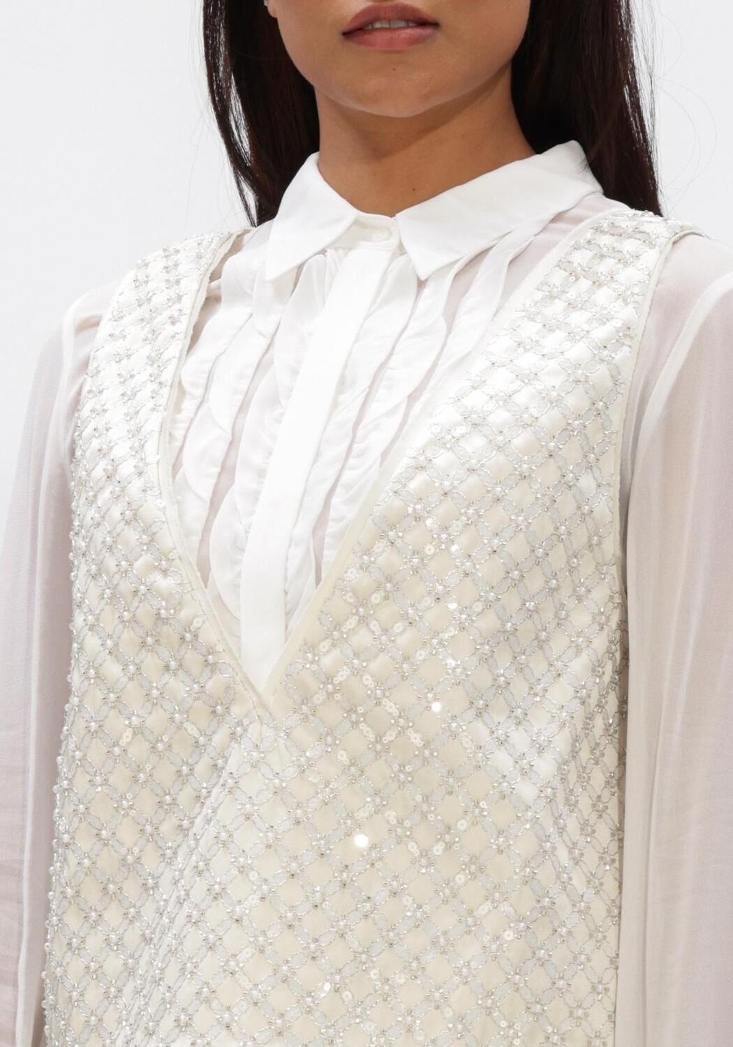 Creme DOROTHEE SCHUMACHER Top SPARKLING STATEMENT TOP - large