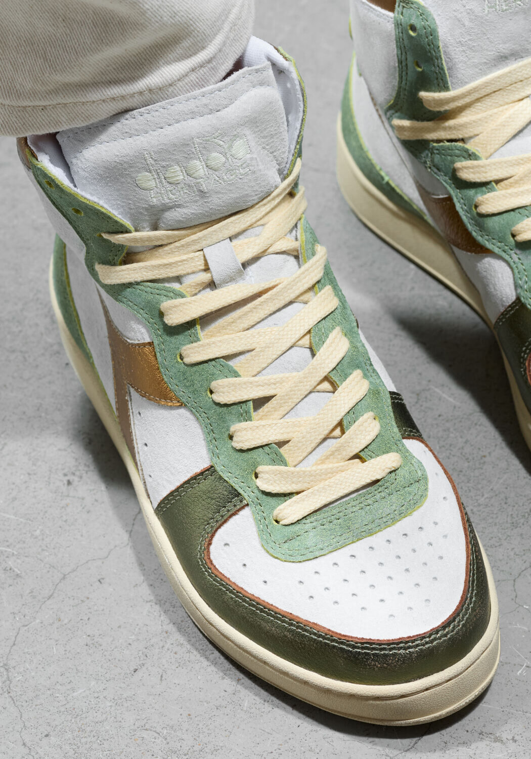 Groene DIADORA Hoge sneakers MET MID BASKET SNEAKER Assem