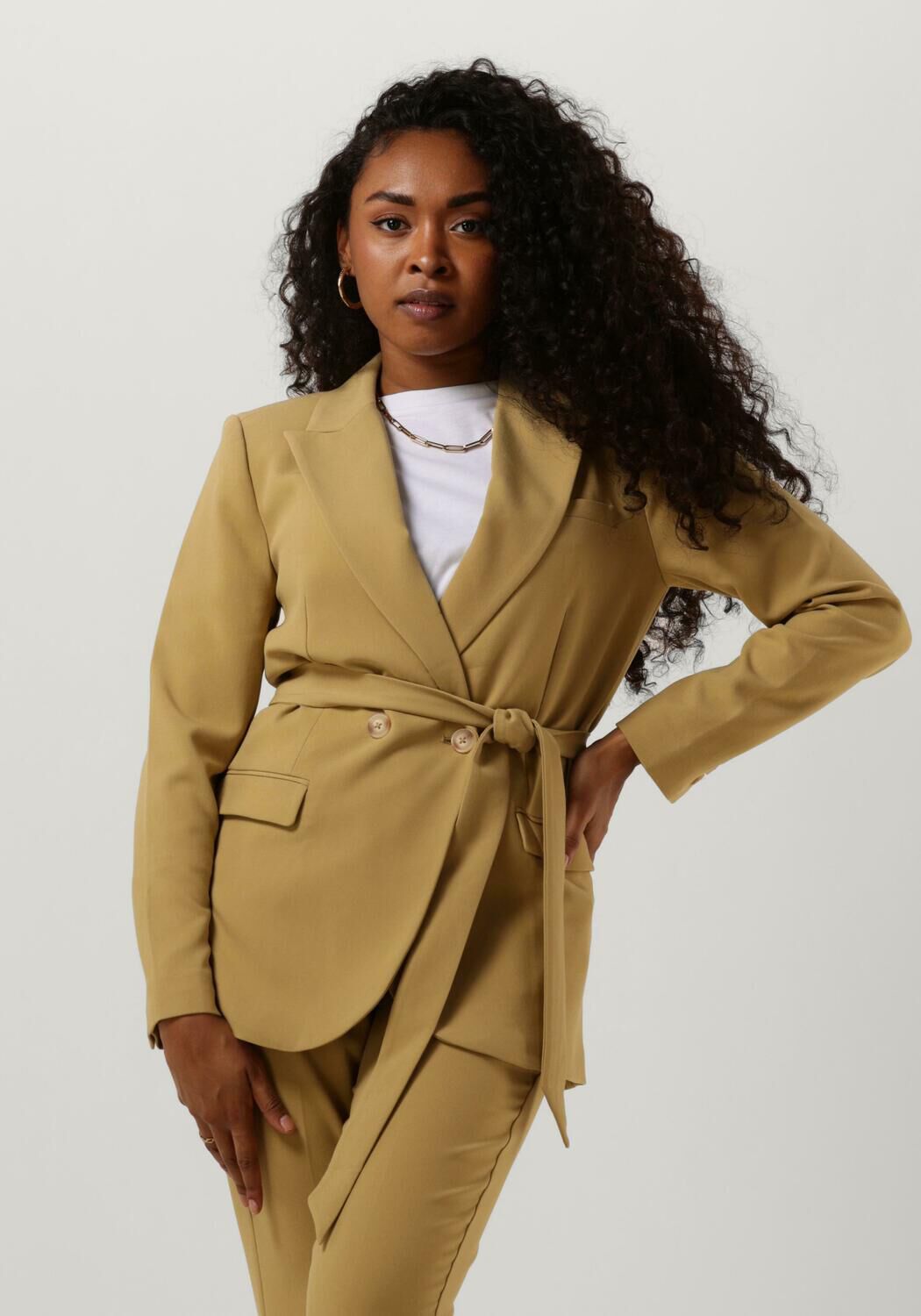 AAIKO Blazer Dames Perize Vis 333, Maat: L, Kleur: Olijf