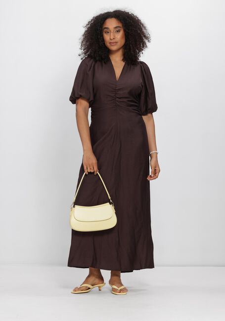 Bruine CO'COUTURE Maxi jurk HERACC SS PUFF DRESS - large