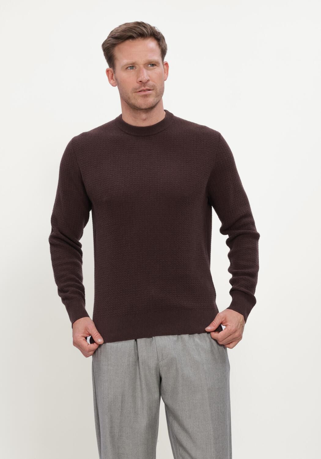Bruine FILIPPO DE LAURENTIIS Trui G.COLLO ML - large