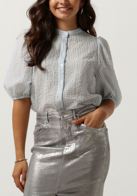 Lichtblauwe SECOND FEMALE Blouses TASCHA SHIRT - large