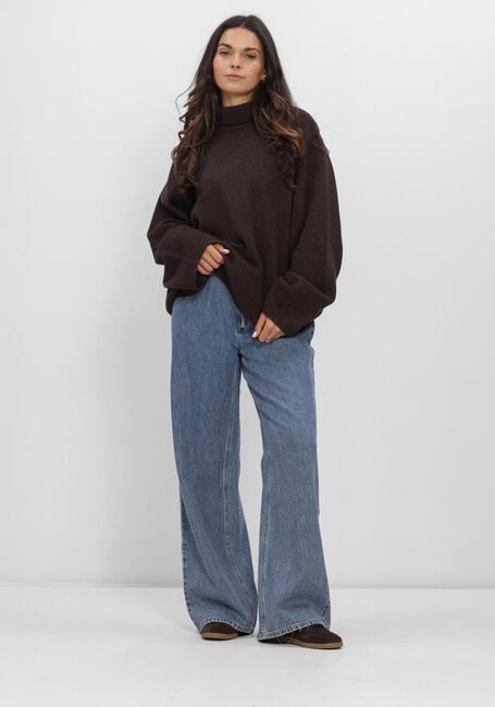 Bruine SECOND FEMALE Coltrui ALPHA KNIT T-NECK - large